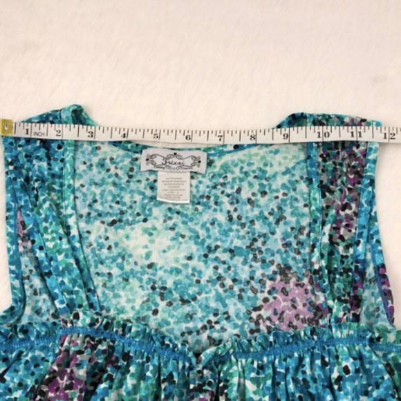 Trixxi Junior's Sleeveless Abstract Blouse Size S - Picture 5 of 7